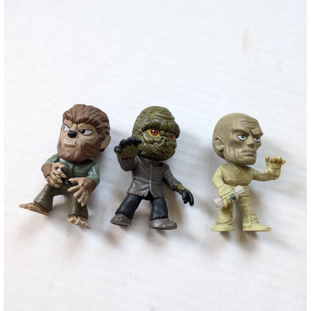 Funko Mystery Minis Horror Classics Monster Lot of 3 Mummy Wolfman Mole Man